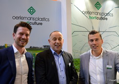 Piet van den Oord, Joan Hanegraaf and Henri van Hemert, presenting their new name and logo of the holding: OPACKGROUP